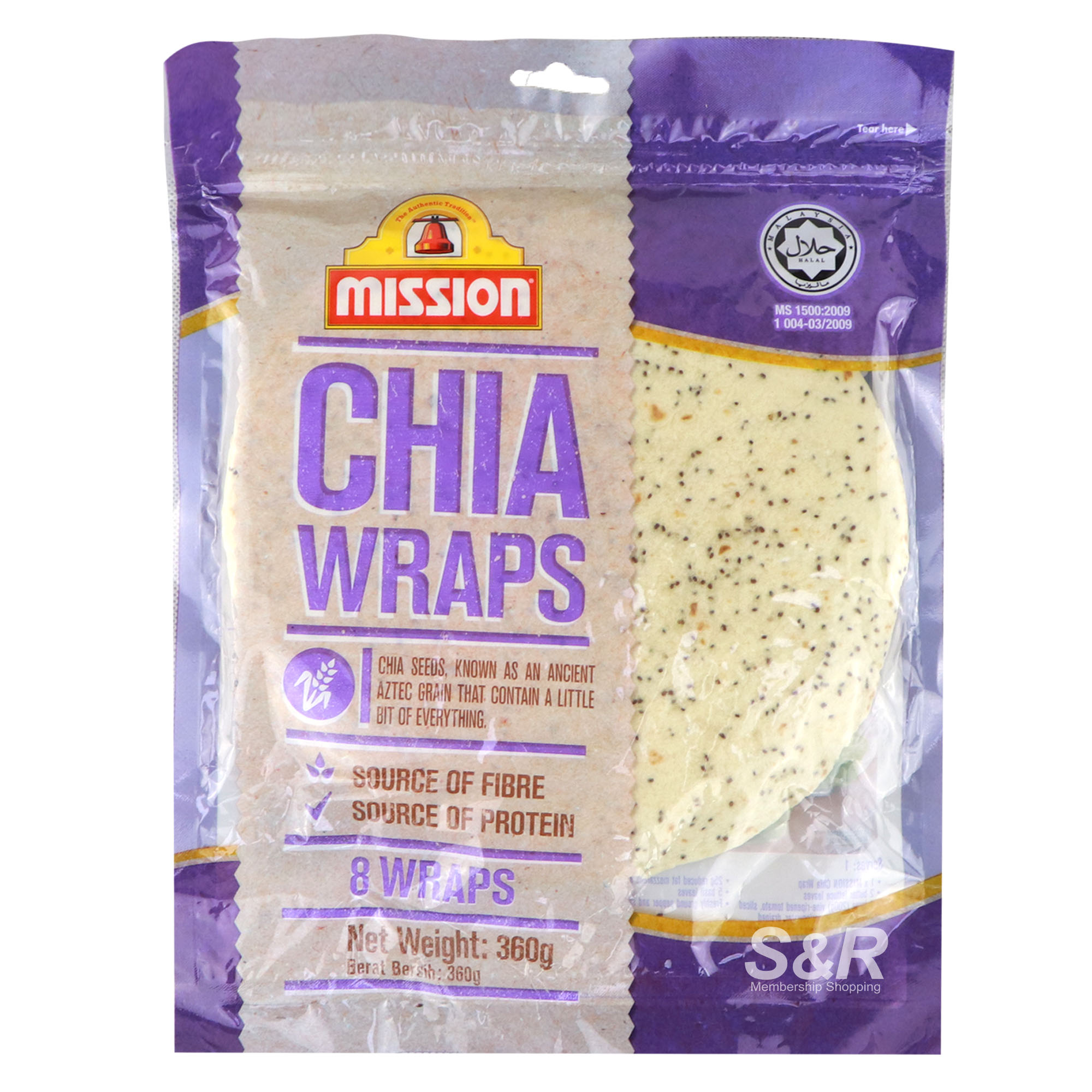 Mission Chia Wraps 8pcs
